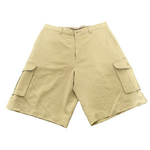 Tommy Bahama 100% silk shorts mens size 36 x 10.5  beige cargo pockets